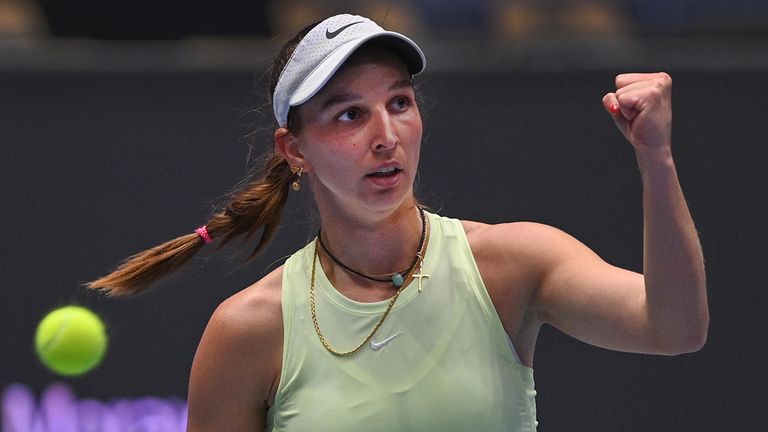 Die deutsche Tennisspielerin Tamara Korpatsch steht beim WTA-Turnier in Ostrava im Halbfinale.