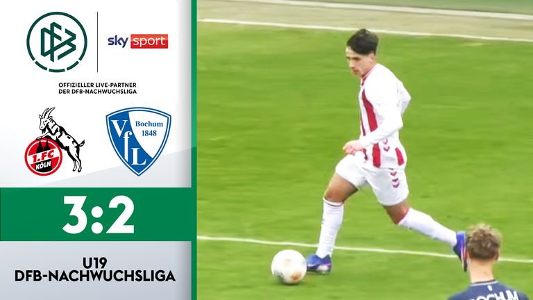 DFB-Nachwuchsliga, Hauptrunde: Zum Start der Hauptrunde gelingt dem Nachwuchs des 1. FC Köln ein knapper Heimsieg gegen die Gäste aus Bochum. Die beiden Teams trennen sich nach 90 Minuten 3:2 (2:1). 