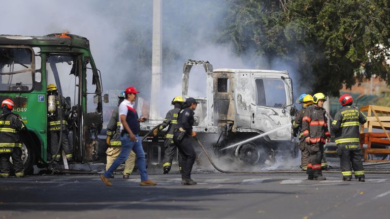 Auch im Austragungsort Guadalajara sind zur Zeit viele Ausschreitungen.