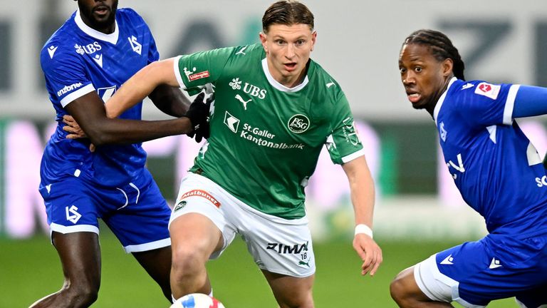 Alessandro Vogt (m.) wechselt im Sommer von St. Gallen zur TSG Hoffenheim.