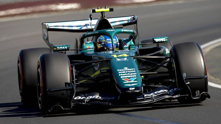 Fernando Alonso (Aston Martin) in Melbourne.
