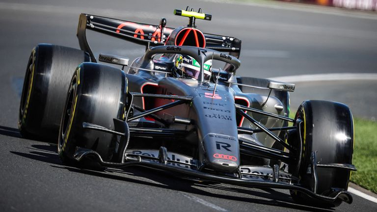 Gabriel Bortoleto (Audi) in Melbourne.