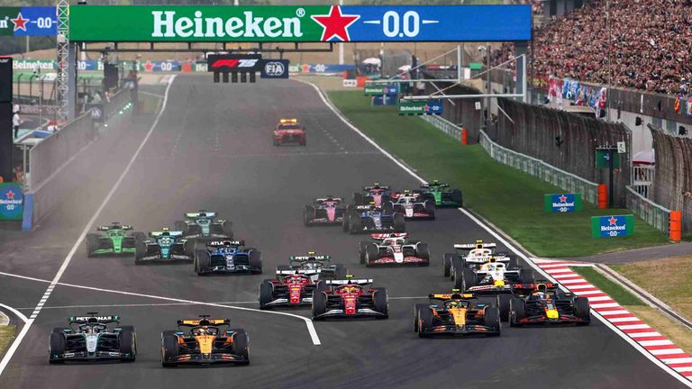 Start zum Großen Preis von China 2025.