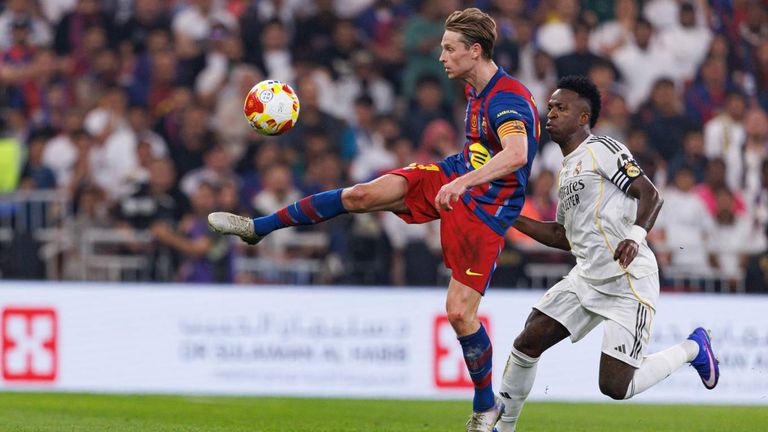 FC Barcelona gegen Real Madrid beim Supercopa-Finale Anfang des Jahres.