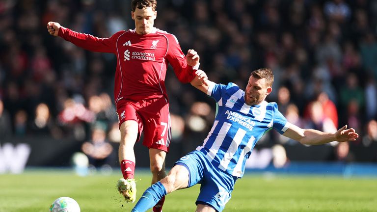 Liverpool patzt im Rennen um die Champions-League-Plätze gegen Brighton & Hove Albion.