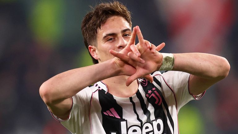 Kenan Yildiz trumpft für Juventus auf.