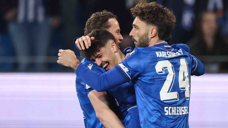 Rafael Pinto Pedrosa erzielt das zwischenzeitliche 1:1 für den KSC gegen Greuther Fürth.