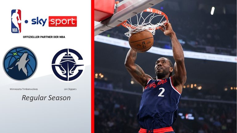 Beim 153:128-Sieg der LA Clippers gegen die Minnesota Timberwolves erzielt Kawhi Leonard 45 Punkte.