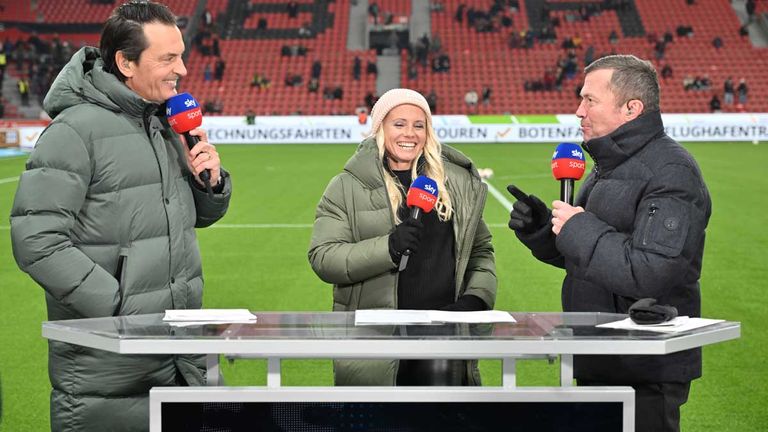 Heute analysiert Matthäus zusammen mit Julia Simic (M.) und Tabea Kemme die Topspiele am Samstag.