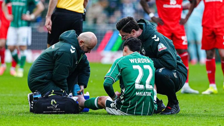 Malatini verletzte sich am Wochenende im Spiel gegen Mainz.