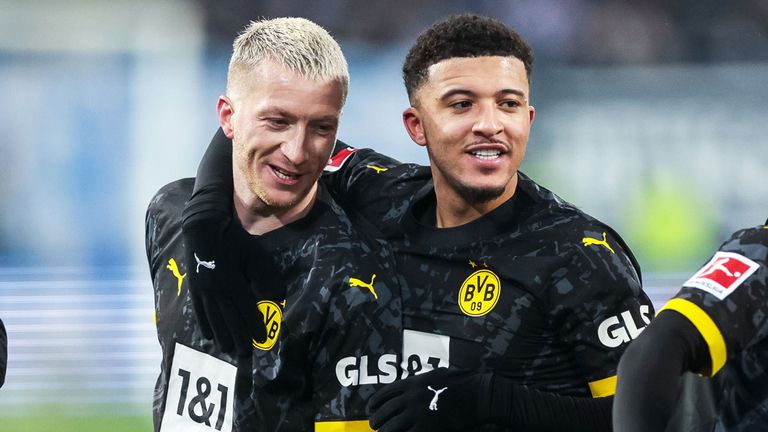 Marco Reus (l.) würde sich über eine BVB-Rückkehr von Jadon Sancho (r.) freuen.