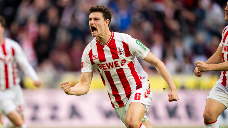 Eric Martel rettete am letzten Spieltag den späten Punkt gegen Mönchengladbach. Am 28. Spieltag trifft Köln auf Frankfurt. 