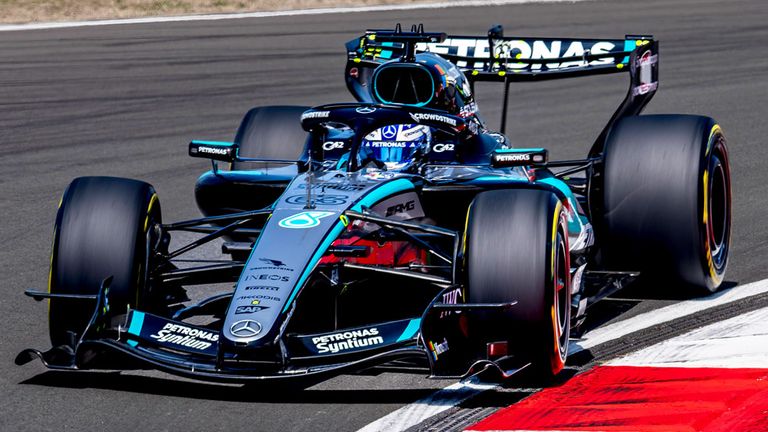 George Russell (Mercedes) in China.