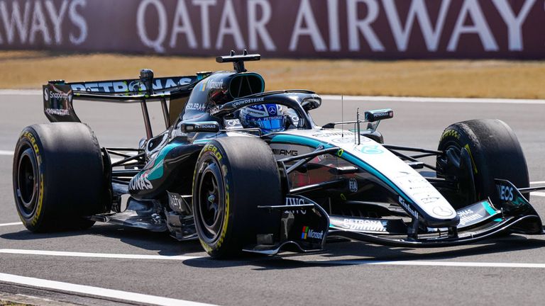 George Russell (Mercedes) in China.