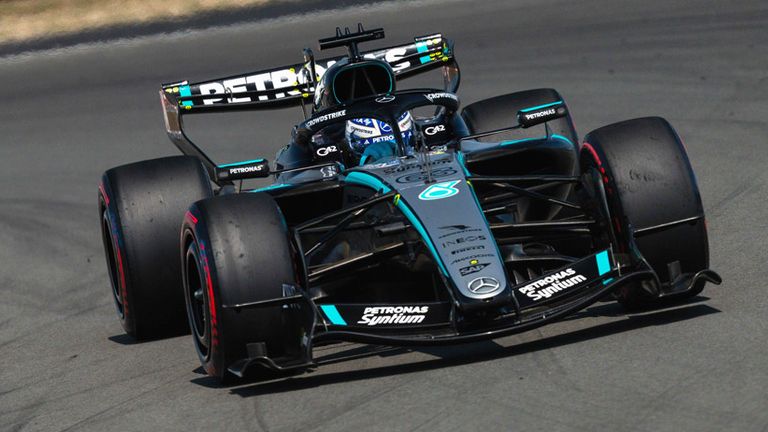 George Russell (Mercedes) in China.