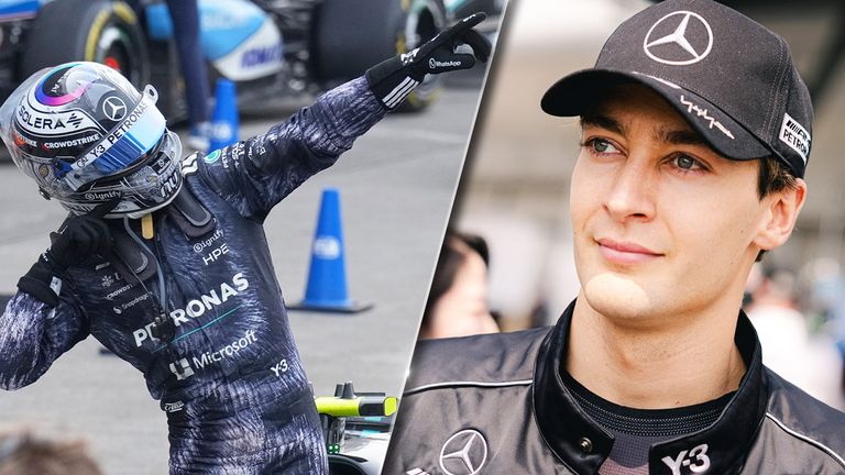 Kimi Antonelli (l.) führt nach seinem Sieg in Japan nun die WM an, Mercedes-Teamkollege George Russell (r.) haderte mit seinem vierten Rang.