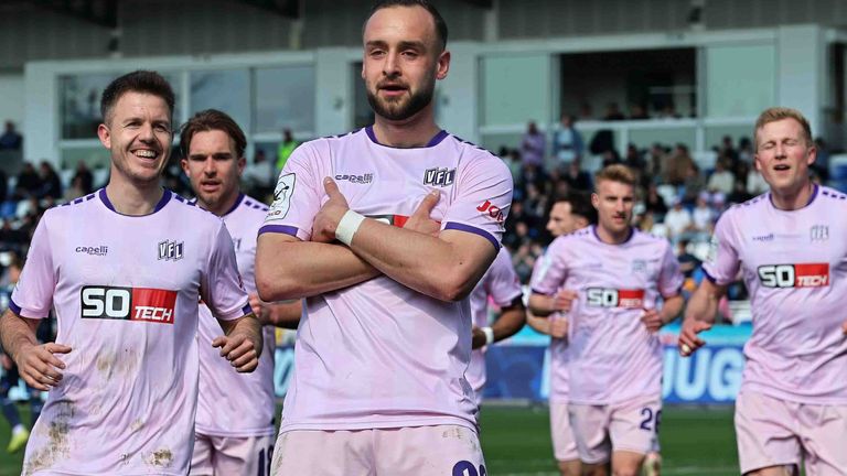 David Kopacz erzielt den Siegtreffer für den VfL Osnabrück in Hoffenheim.