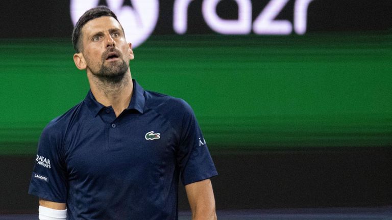 Novak Djokovic bei den Indian Wells in Kalifornien.