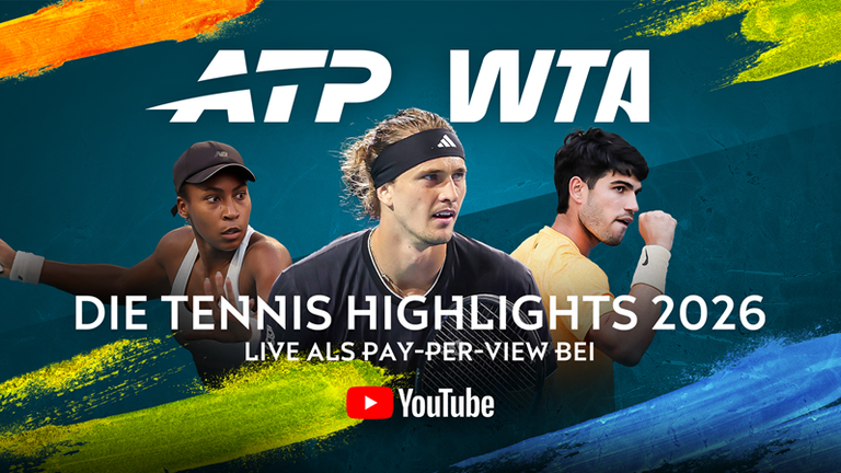 Die Tennis Highlights 2026 gibt es live als Pay-per-view bei Sky Sport. 