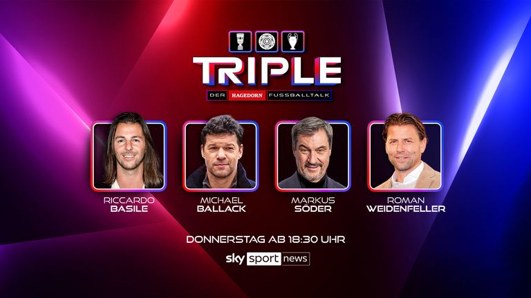 In jeder Champions-League-Woche läuft am Donnerstag auf Sky Sport "Triple – der Hagedorn Fußballtalk".