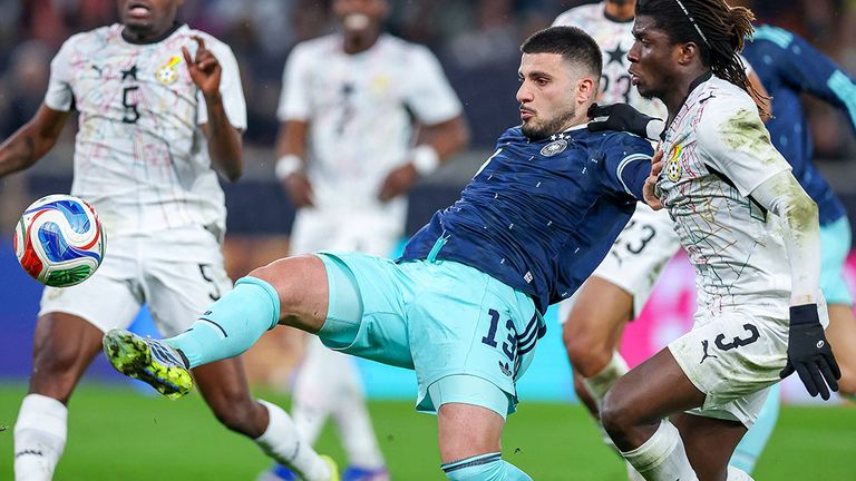 Deniz Undav erzielt hier das Siegtor für das DFB-Team.