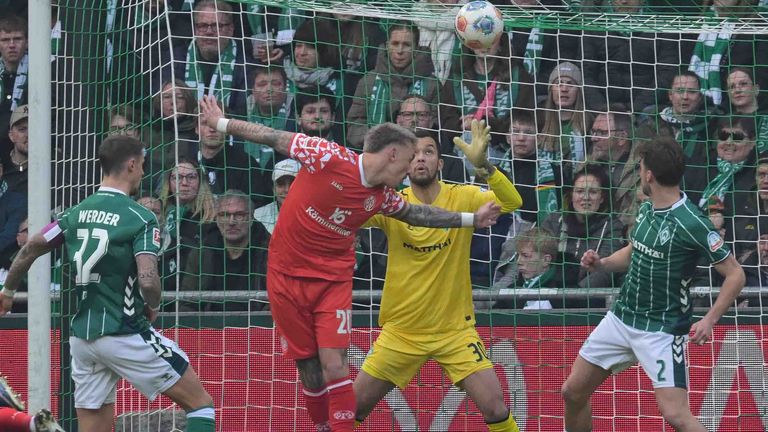 Paul Nebel netzt zur Führung gegen Werder ein.