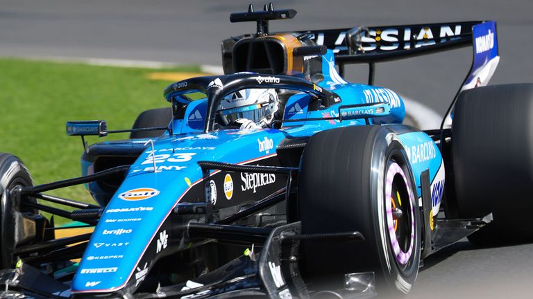 Alexander Albon (Williams) in Melbourne.