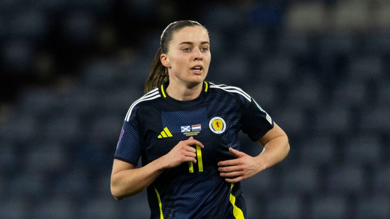 Eilidh Adams has been included in the Scotland squad for next month's World Cup qualifiers