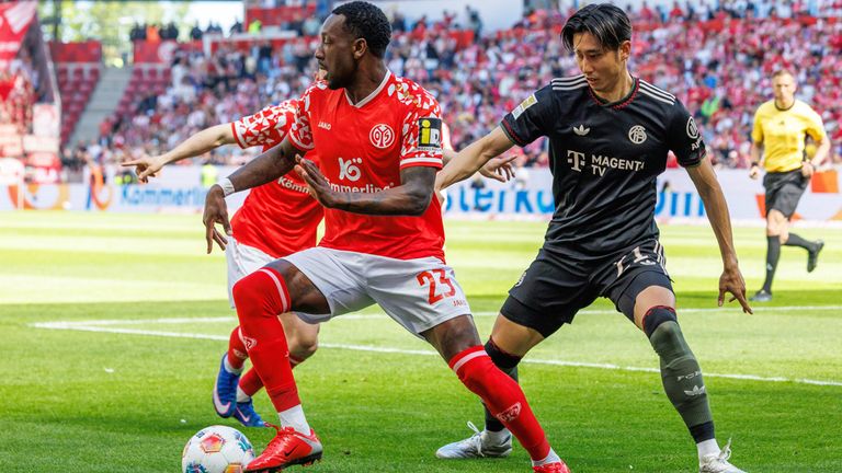 1. FSV Mainz 05 gegen den FC Bayern München.