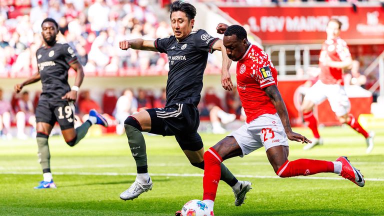 1. FSV Mainz 05 gegen den FC Bayern München.