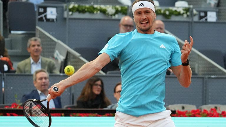 Alexander Zverev steht beim Masters in Madrid im Halbfinale. 