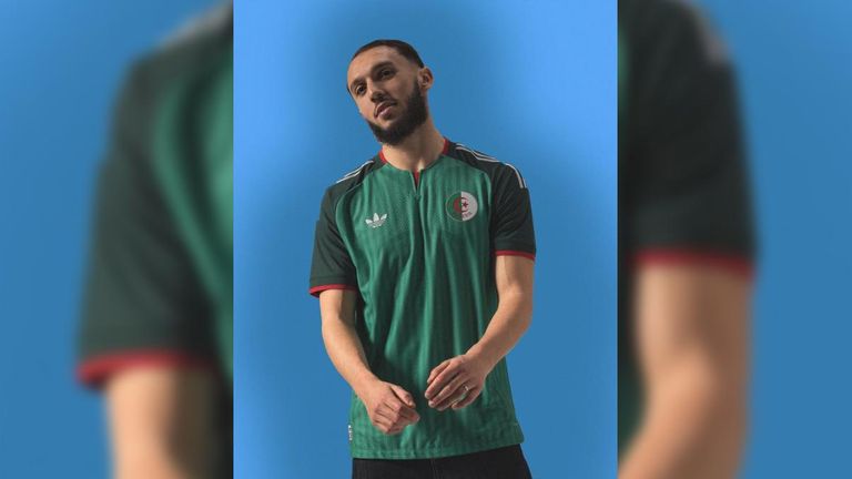ALGERIEN: Auswärtstrikot (Quelle: X @soccerjerseynws)