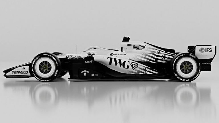 Die Cadillac-Sonderlackierung beim GP von Miami (Quelle: X/@Cadillac_F1)