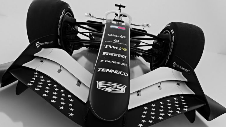 Die Cadillac-Sonderlackierung beim GP von Miami (Quelle: X/@Cadillac_F1)