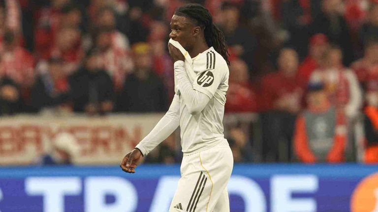 Camavinga musste den Platz in der 86. Minute des Viertelfinal-Rückspiels von München verlassen.