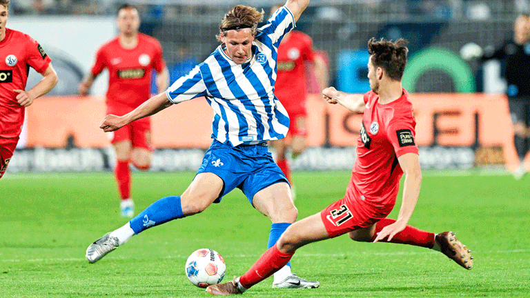 Darmstadt und Elversberg trafen am 31. Spieltag aufeinander.