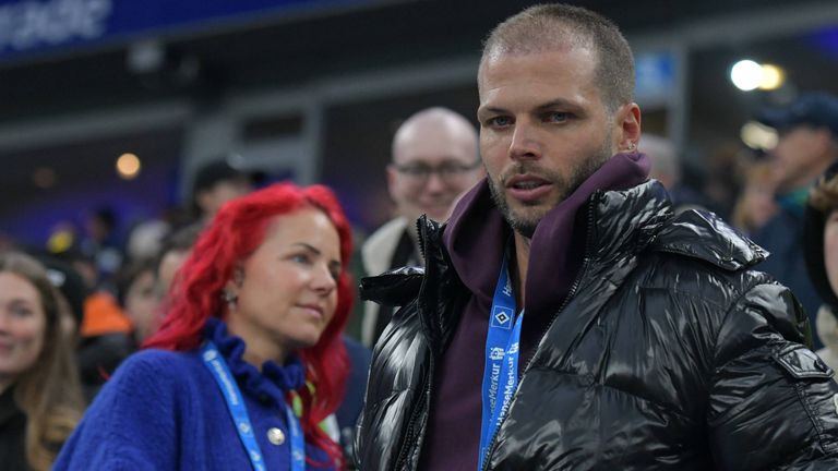 Denis Diekmeier und seine damalige Partnerin Dana in Hamburg.