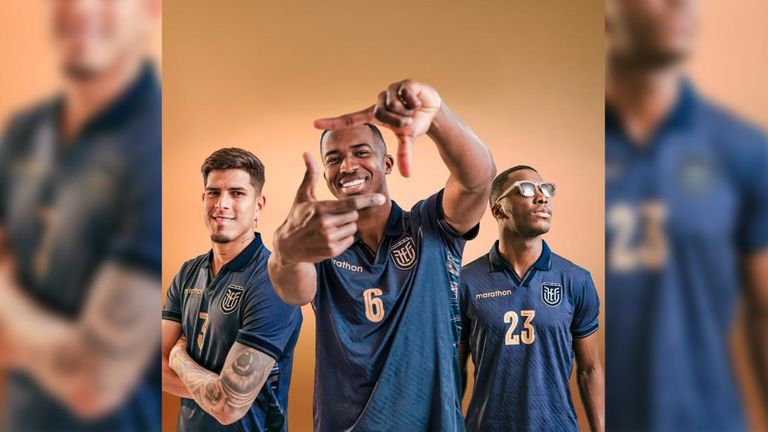 ECUADOR: Auswärtstrikot (Quelle: X @footballshirt)