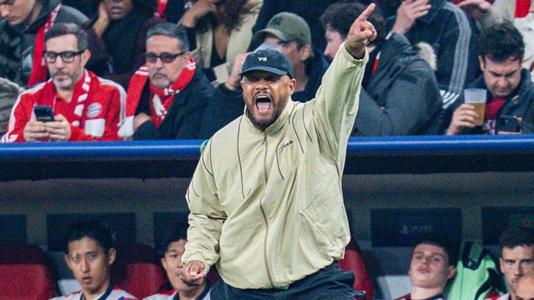 Bayern-Trainer Vincent Kompany sieht gegen Real Madrid seine dritte Gelbe Karte im Wettbewerb.