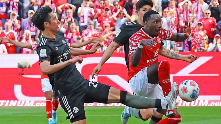 Der 1. FSV Mainz 05 gegen den FC Bayern München.