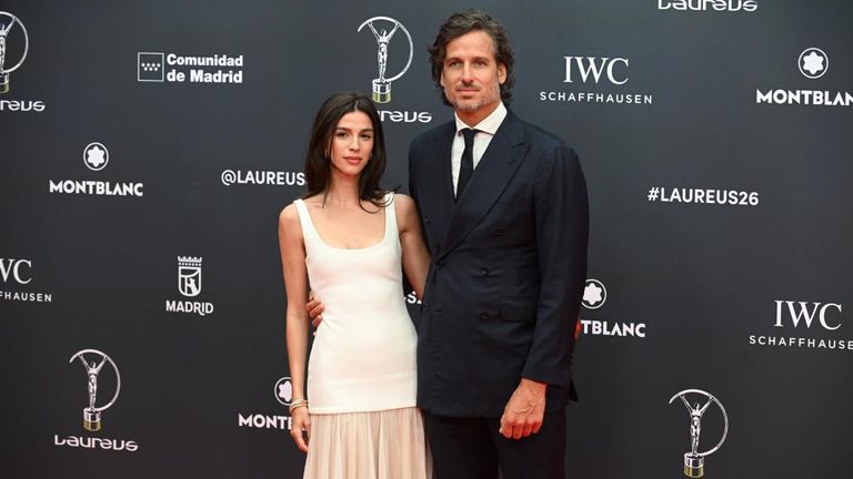 Tennis-Spieler Feliciano Lopez und Lebenspartnerin Sandra Gago.