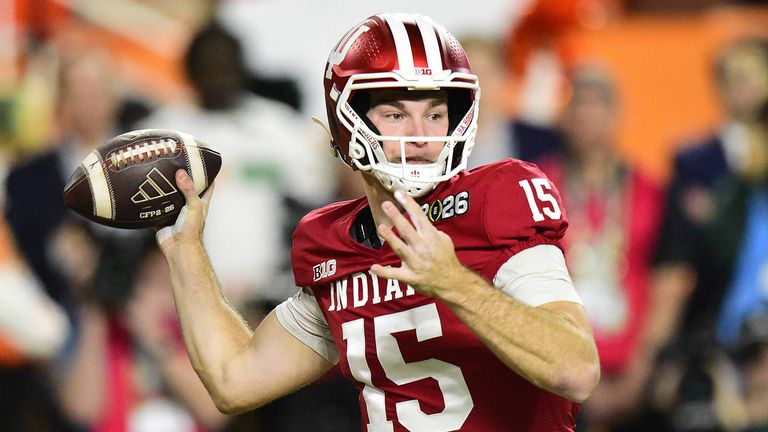 Fernando Mendoza in einem Spiel für die Indiana Hoosiers.