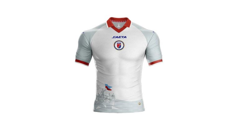 HAITI: Auswärtstrikot (Quelle: X @soccerjerseynws)