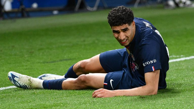 Achraf Hakimi muss verletzungsbedingt pausieren.