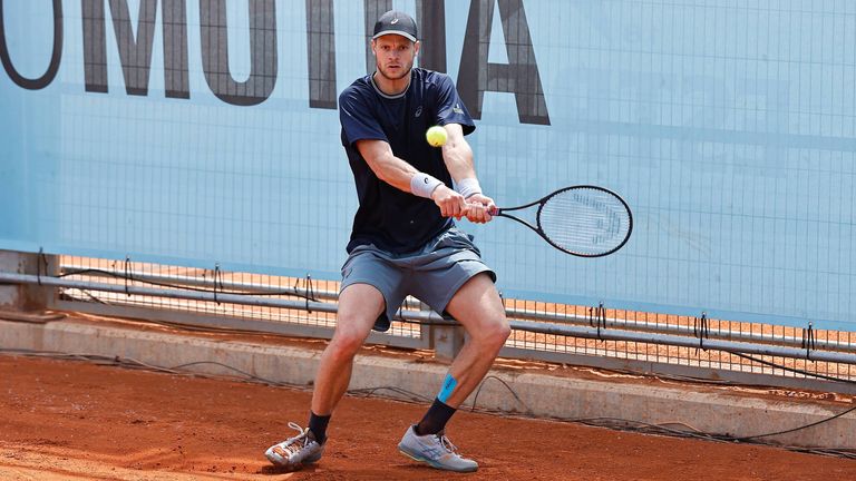 Yannick Hanfmann scheitert in Madrid bereits in der zweiten Runde. 