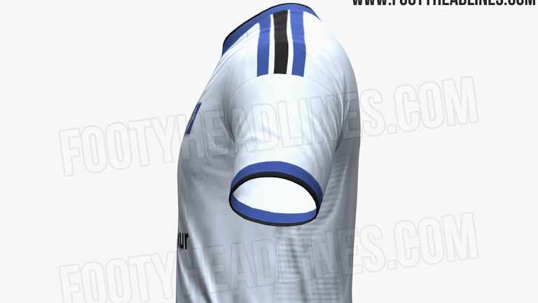 Die Seitenansicht vom geleakten neuen HSV-Heimtrikot. (Quelle: FootyHeadlines.com)