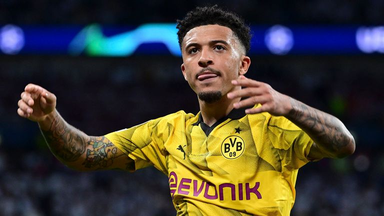 Das letzte Spiel von Jadon Sancho für den BVB war das Champions-League-Finale 2024, als Dortmund mit 0:2 gegen Real unterlag. 
