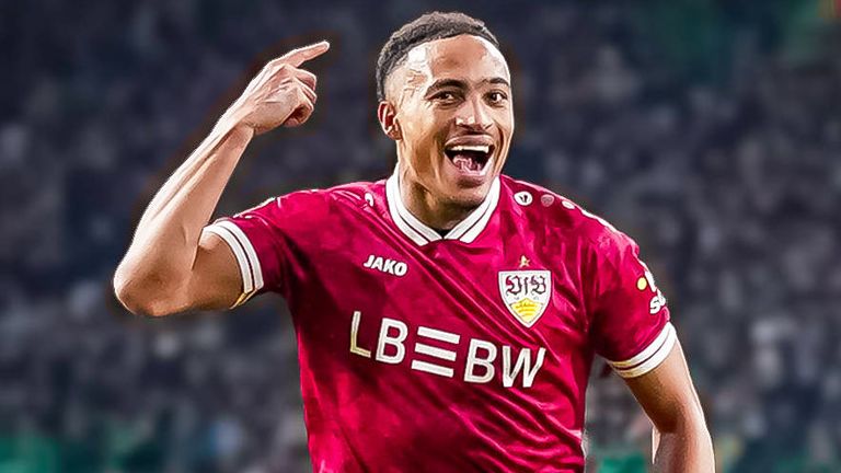 Jamie Leweling läuft seit 2023 für den VfB Stuttgart auf.