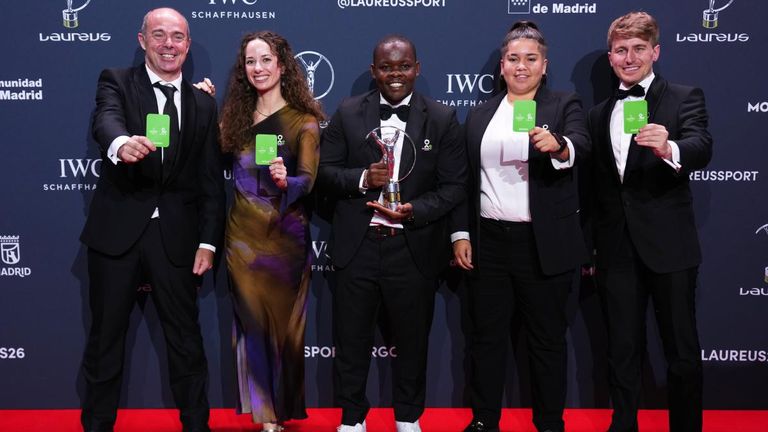 Die Jugendsport-Wohltätigkeitsorganisation "futbol mas" gewinnt den Laureus Sport for Good Award.