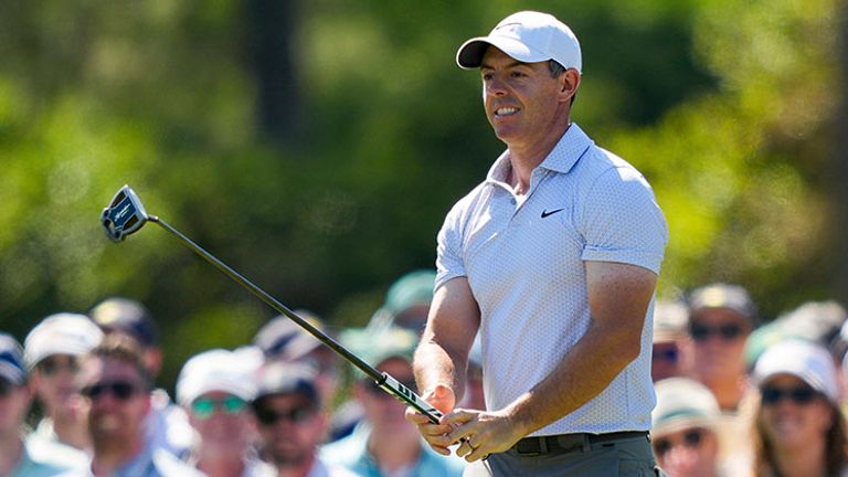 Rory McIlroy zeigt in Augusta beim US Masters bislang eine starke Leistung.